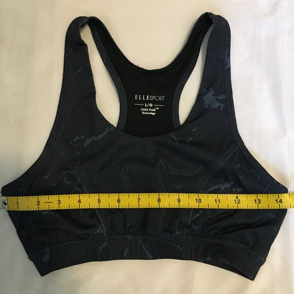 Ellesport Navy Cool Plus Technology Racerback Sports Bra Large - Picture 8 of 10